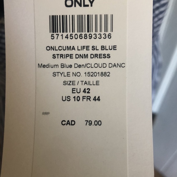 Ladies Only Striped MIDI Dress - Size 10 - Picture 6 of 7